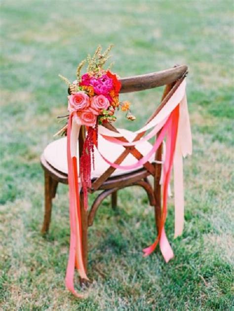 50 Creative Wedding Chair Decor With Fabric And Ribbons