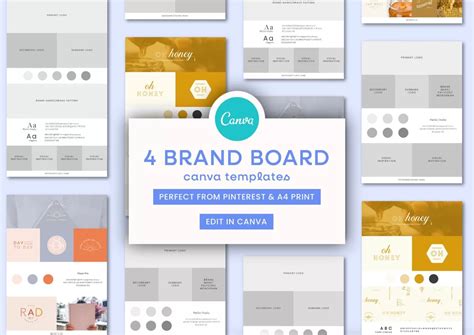 Brand Board Canva Templates Templatez Co