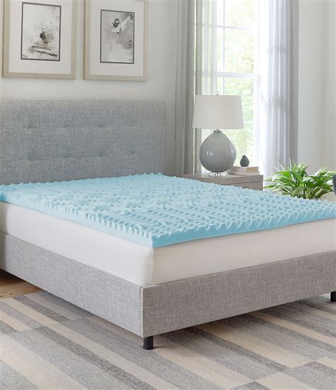 Bodipedic 2 Inch Gel Infused Zoned Convoluted Memory Foam Mattress Bed Topper Dillards