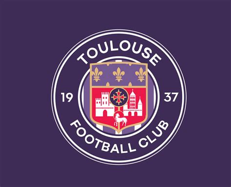 Toulouse FC Club Symbol Logo Ligue 1 Football French Abstract Design