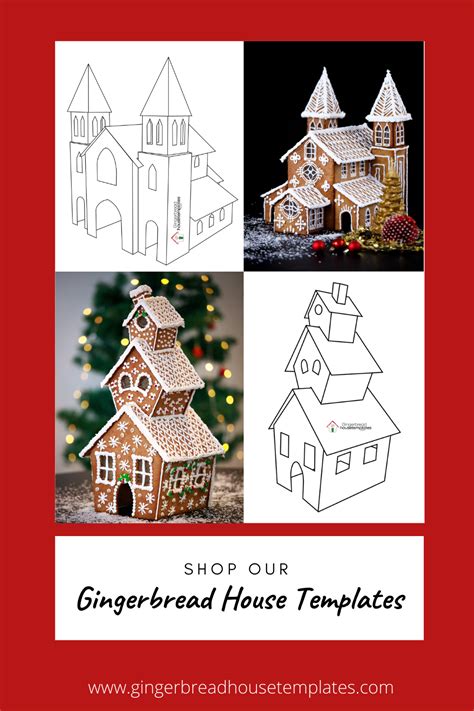 Gingerbread House Templates | Gingerbread house template, Gingerbread ...