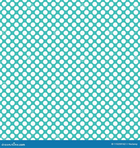 Seamless Turquoise Polka Dots Pattern Texture Background Stock