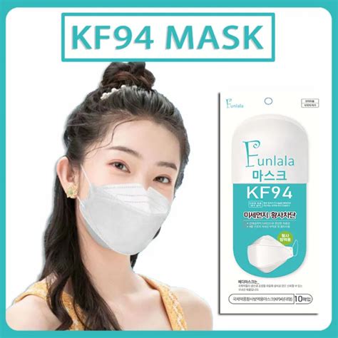 50pcs 4 Ply KF94 Korean Version KF94 Mask White Original FDA Approved