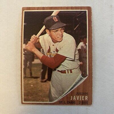 1962 Topps Baseball Julian Javier St Louis Cardinals Card 118 EBay