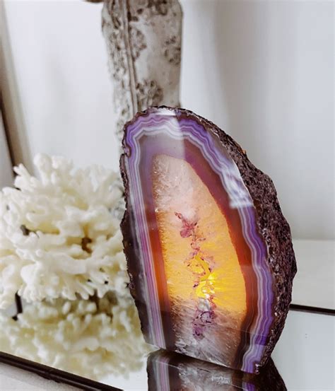 Agate Candle Holders Purple Crystal Empire Australia