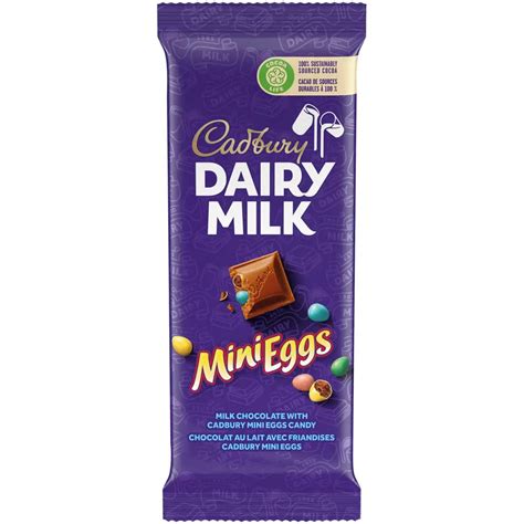 Cadbury Dairy Milk Mini Eggs Chocolatey Candy Bar Case 100 G X 21 Count Echo Sales Canada