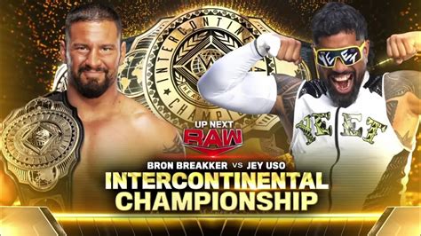 Lucha Completa Bron Breakker Vs Jey Uso Campeonato Intercontinental