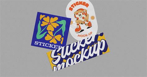 Sticker Mockup, Product Mockups ft. sticker & graphic - Envato Elements