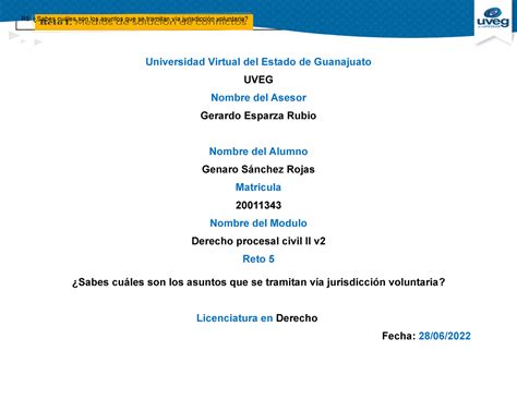 R Cuales Son Los Tramites Via Ejecucion Universidad Virtual Del