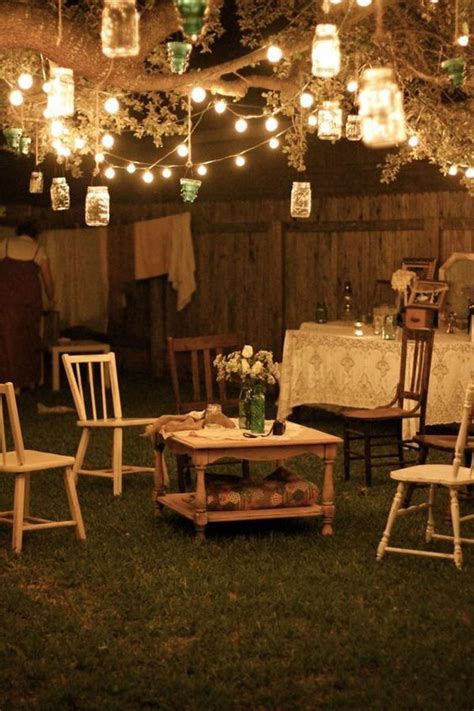 Shabby Chic Garden Lighting Ideas Hinterhofbeleuchtung Rustikale