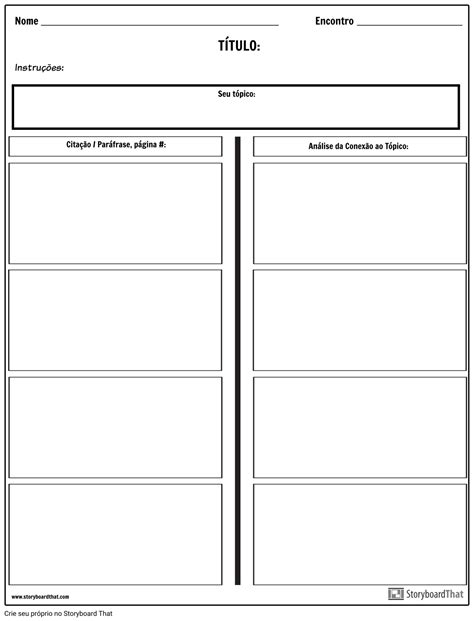 An Lise Cr Tica Storyboard Por Pt Examples