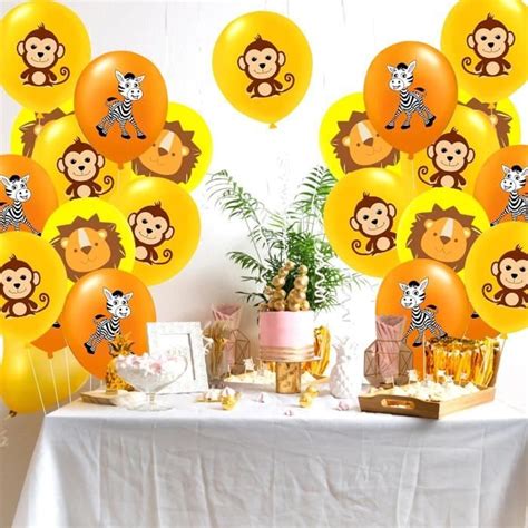 Pi Ces Ballons Animaux Jungle Ballon Anniversaire Animaux De La