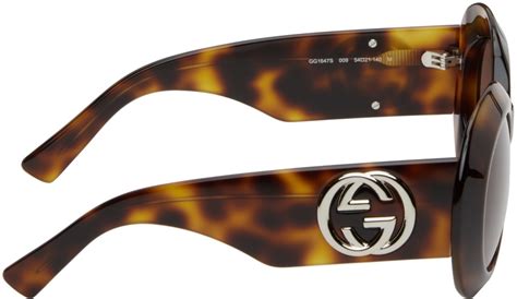 Gucci Tortoiseshell Oval Sunglasses Gucci