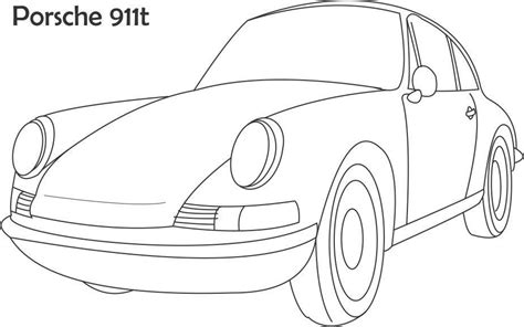 Porsche 911 Turbo S Coloring Page