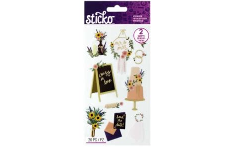 EK Sticko Sticker Flat Boho Wedding 1 Kroger