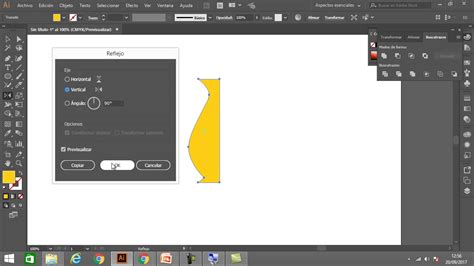 Herramienta Illustrator Reflejo Youtube