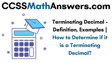 Terminating Decimal Definition Examples How To Determine If It Is A Terminating Decimal