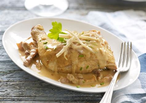 Poulette Cream Sauce for Chicken Recipe