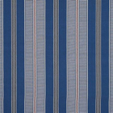 Sample Schumacher X A Rum Fellow Scoop Stripe Fabric In Neptune