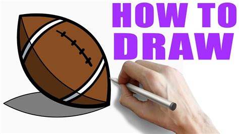 How To Draw A Rugby Rugby Ball Easy YouTube