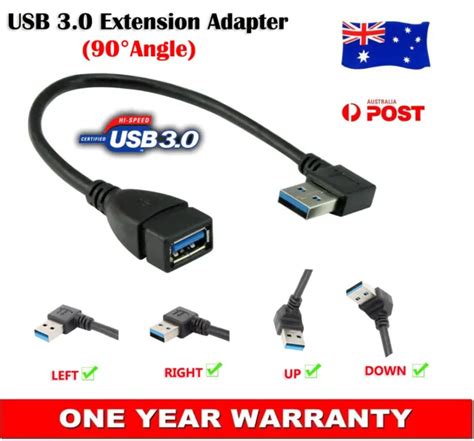 Usb30 90 Degree Left Right Up Down Angle Extension Cable Male To Female Adapter Eur 698