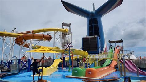 Carnival Water Slides Carnival Elation Carnival Water Works Youtube