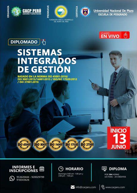 Cacp Perú Diplomado Sistemas Integrados De Gestión 2021 2