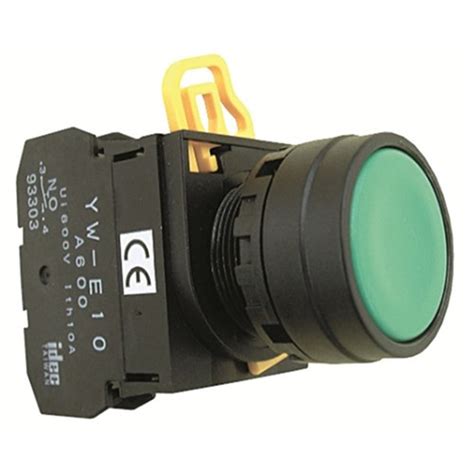 IDEC NON ILLUMINATED PUSHBUTTON RED EXTEND MOMENTARY 1NC YW SERIES