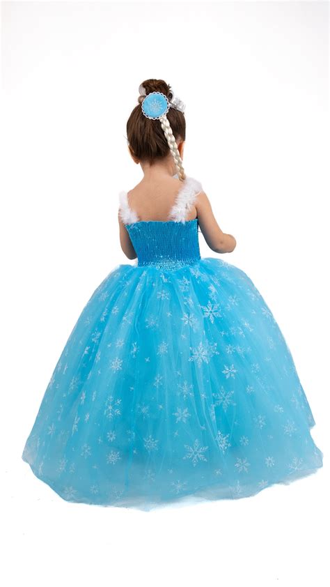 Frozen Elsa Disney Princess Dress, Elsa Girl Costume, Elsa Dress With ...