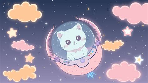 Animated Twitch Stream Astronaut Cat Starting Soon Screen For Streamers