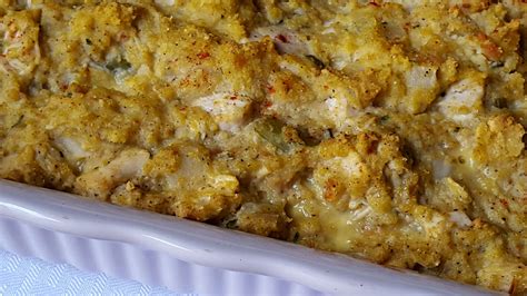 Chicken And Dressing Casserole Julias Simply Southern