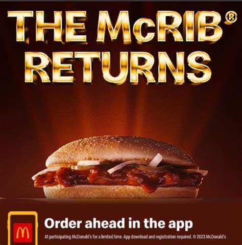 McDonalds McRib: Photos of iconic barbecue sandwich over the years