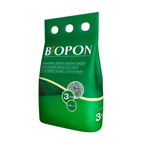 Биопон тор за тревни площи против мъх, 3 кг - eMAG.bg