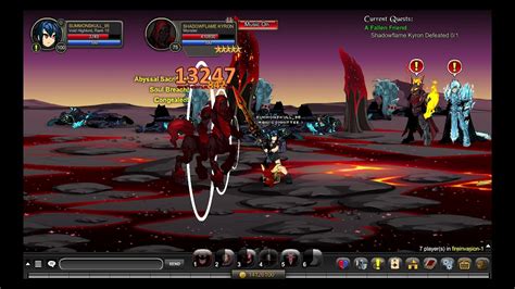 Aqw Void Highlord Class Solo Boss Shadowflame Kyron Youtube