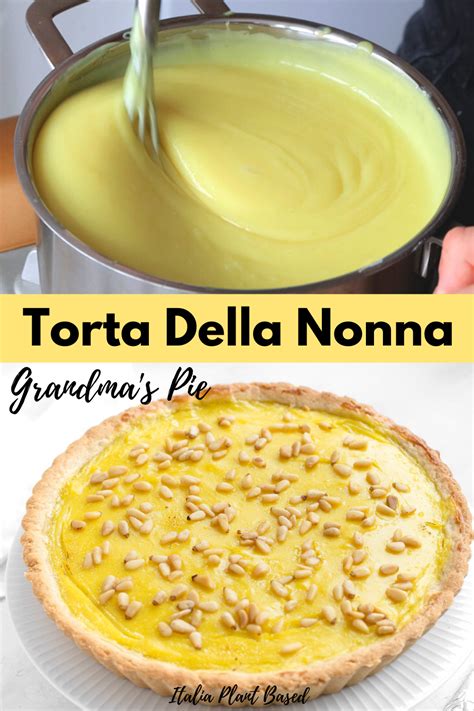 Torta Della Nonna Grandma S Custard Pie Plant Based School Recipe