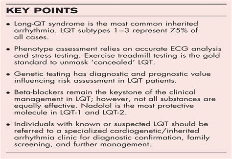 Diagnosis And Clinical Management Of Long Qt Syndrome Current Opinion