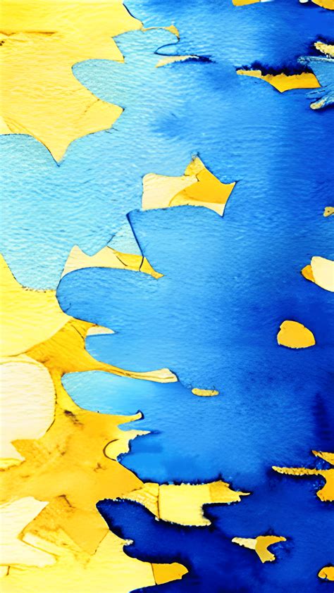 Blue Gold Watercolor Background · Creative Fabrica