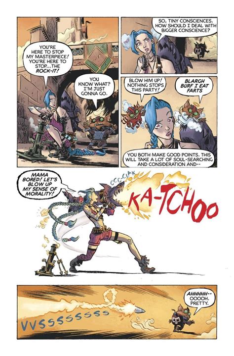 Ziggs And Jinx Paint The Town Comics Universe Of League Of Legends League Of Legends Comic