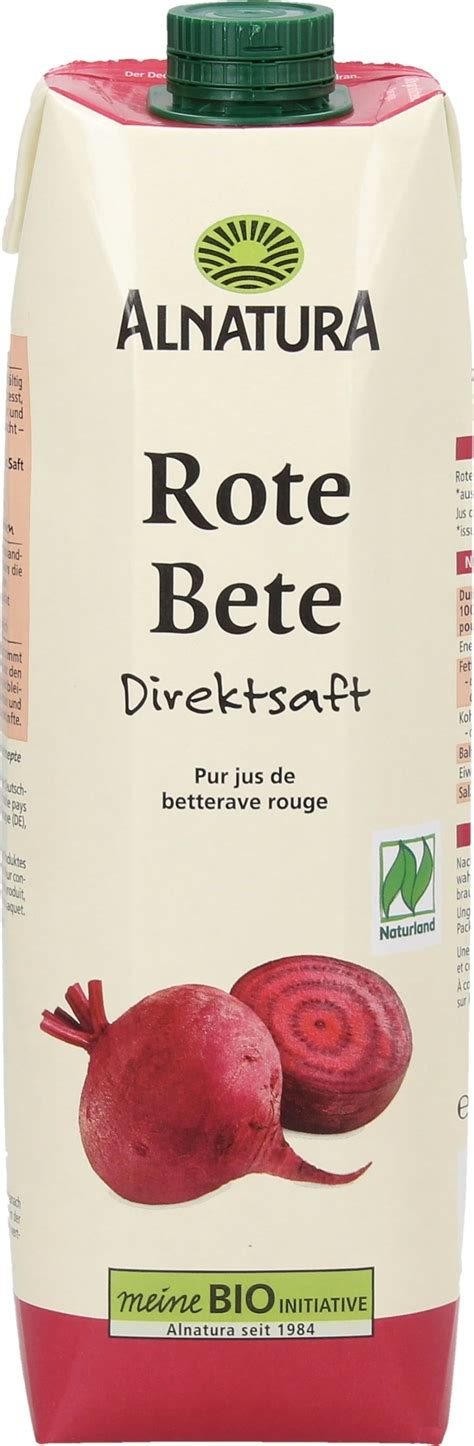 Alnatura Bio Rote Bete Saft 1 Liter Piccantino Onlineshop Deutschland