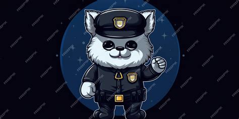 Premium Photo Law Enforcement Officer Mascot For A Company Logo Line