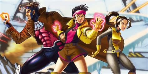 Gambit Jubilee And Shadowcat By Fangwei Comic Art Marvel Comics Marvel