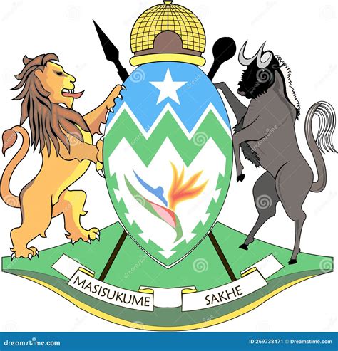 Coat of Arms of the Province of KwaZulu-Natal. SOUTH AFRICA Stock