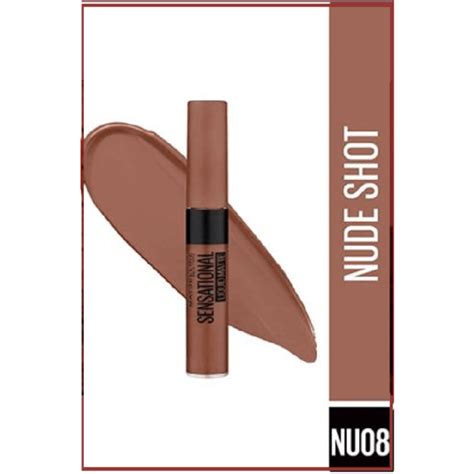 MAYBELLINE SENSATIONAL LIQUID MATTE LIPSTICK Nude Shot NU08