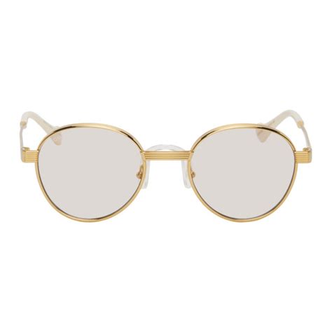 Gucci Gold Gg0872s Sunglasses 380 Ssense Lookastic