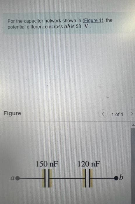 Solved For The Capacitor Network Shown In Figure The Chegg
