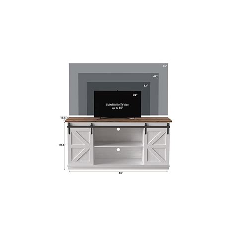 Jummico Farmhouse Tv Stand Up To Inches Mid Ubuy India