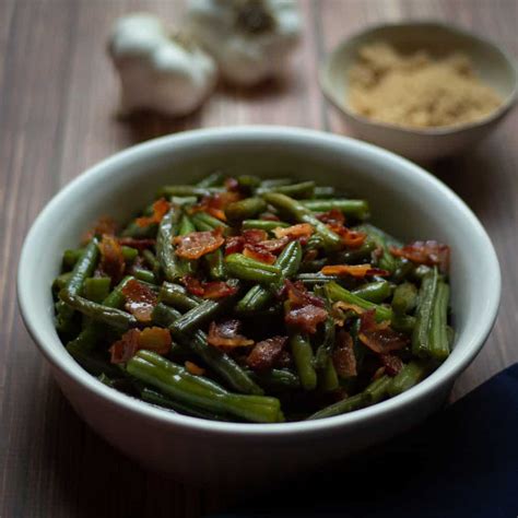 Bacon And Brown Sugar Arkansas Green Beans Recipe The Wanderlust Kitchen