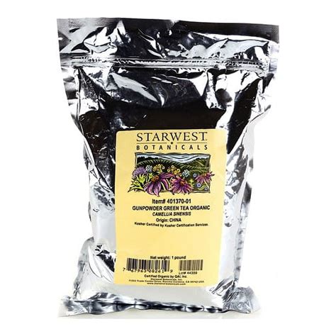 Starwest Botanicals Gunpowder Green Tea Organic 1 Lb Pkg Walmart