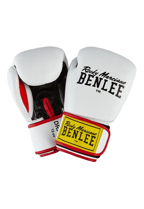 Benlee Boxhandschuhe Draco Aus Leder White Black Red Kickbox