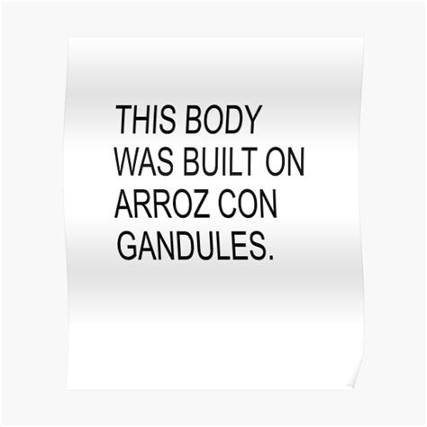 Funny This Body Was Built On Arroz Con Gandules Puerto Rico Quote